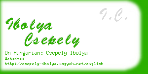 ibolya csepely business card